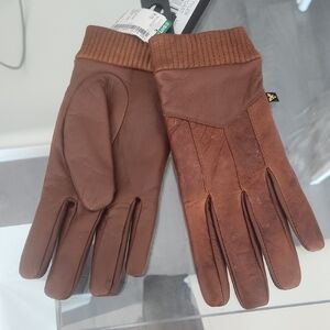 Classic Brown Leather Men's Gloves